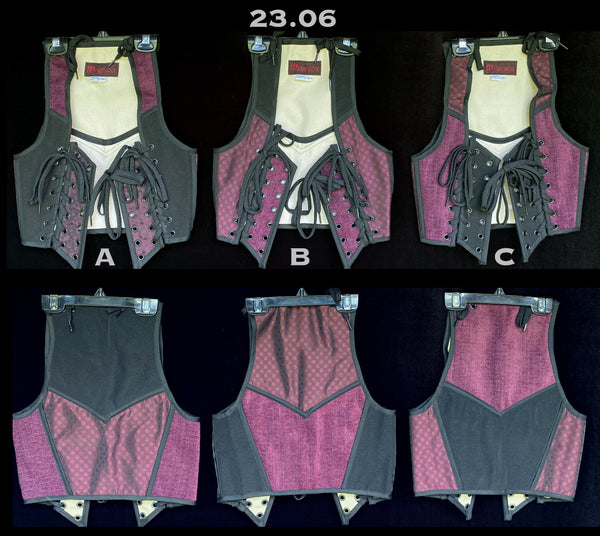 Zenk Gothic Evil Bat Rivet Strapless Steel Bone Brocade Overbust Corset